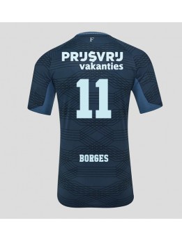 Muži Futbalové oblečenie Feyenoord Goncalo Borges #11 2025-26 Krátky Rukáv - Preč Muži Futbalové oblečenie Feyenoord Goncalo Borges #11 2025-26 Krátky Rukáv - Preč